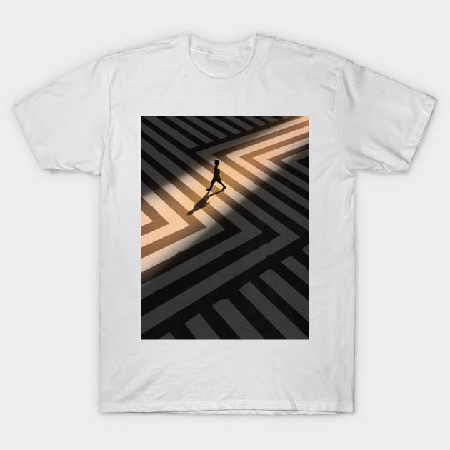 Golden Hour in The City T-Shirt by Drone Man